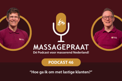 Podcast Massagepraat Tumbnail Foto Anthony en Roel en podcastaflevering 46